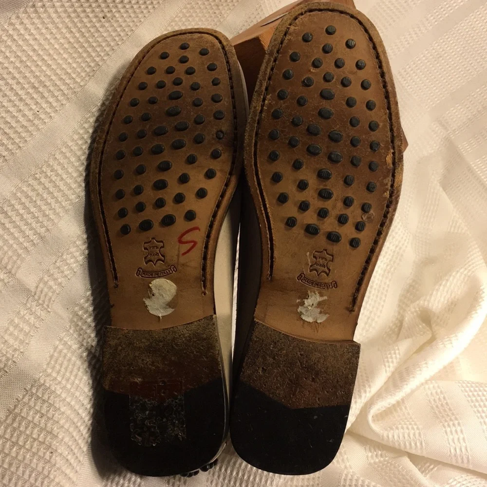 Escada sport leather made in Italy loafers classic